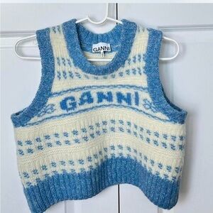 Ganni crop sweater